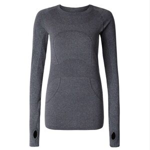 Lululemon Swiftly Tech Long Sleeve Crew,
Heathered Black